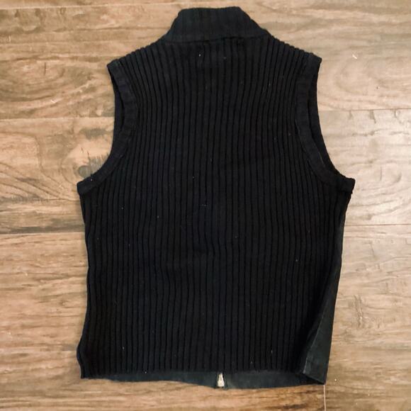 KIKIT Black Leather Vest - Picture 4 of 5